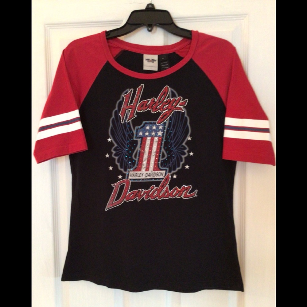Women’s XL Harley-Davidson Baseball Tee